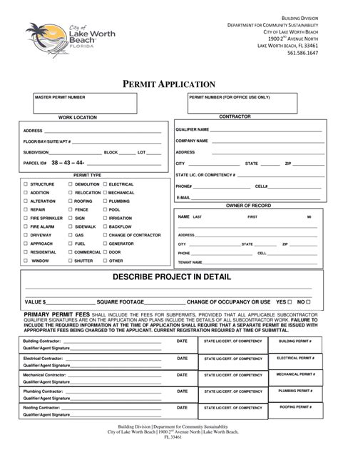 lake worth beach building permit application.